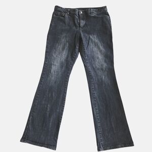 SHAPE FX By‎ Spiegel Straight Leg Boot Cut Black Ladies Size 12 Inset Shaping